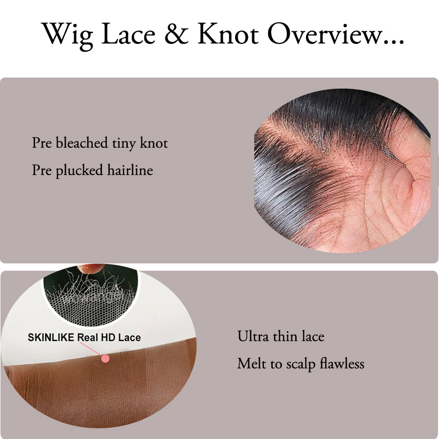 13x4 Wear Go Wig Straight Lace Front Human Hair Wigs For Women Pre Plucked Bleached Pre Cut Hd Lace