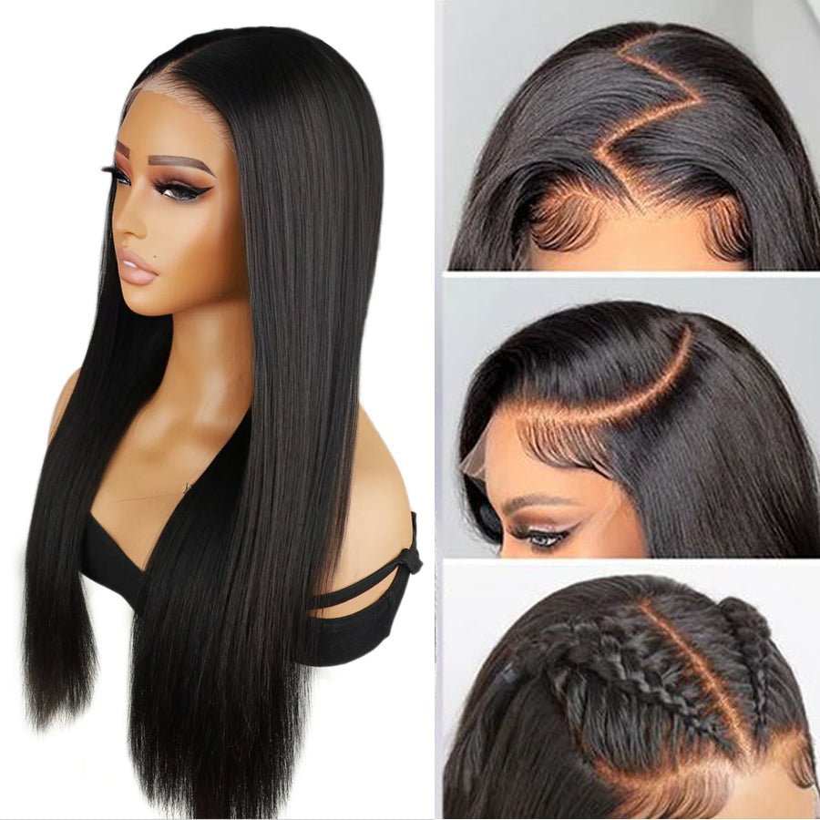 Shedless Hair PREMAX Glueless Lace Frontal Wig 5x5 Straight Lace Front Wig Wear To Go