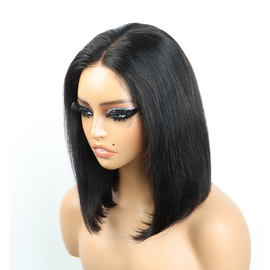 Shedless Hair Short Bob Wear Go Wig Glueless 5x5 Lace Closure Human Hair Wig HD Lace Pre Plucked Bleached Ready To Go